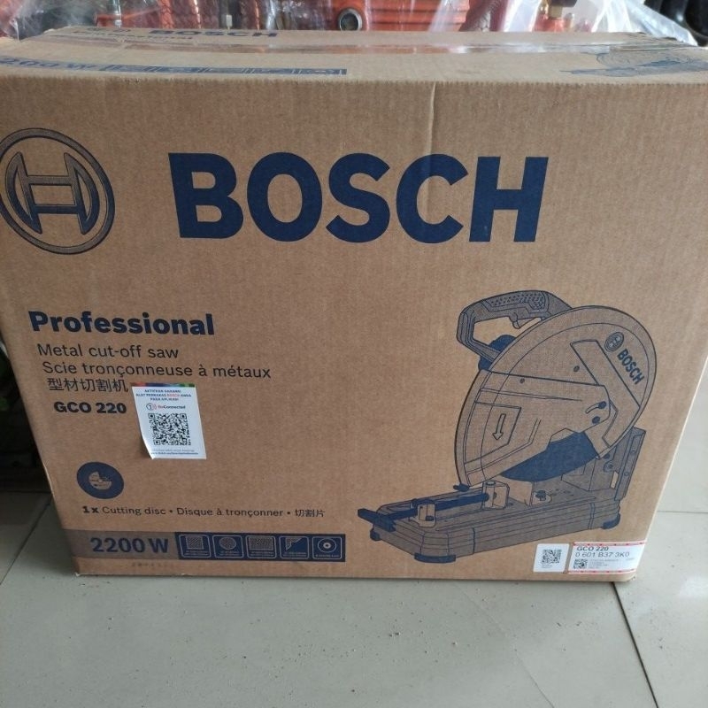 mesin cut off BOSCH GCO 220 14in / mesin potong besi BOSCH GCO 220 14in/mesin pemotong besi BOSCH 14inci