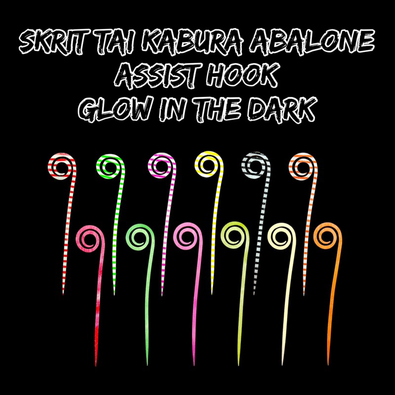 Skirt Dasi Silikon Abalone Assist hook  Sabiki Tai Kabura Jig 1pcs