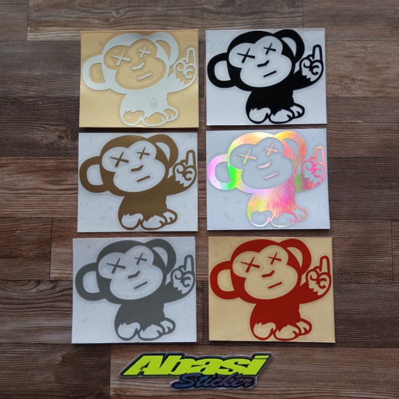 STICKER JDM LITTLE MONKEY STICKER CUTTING