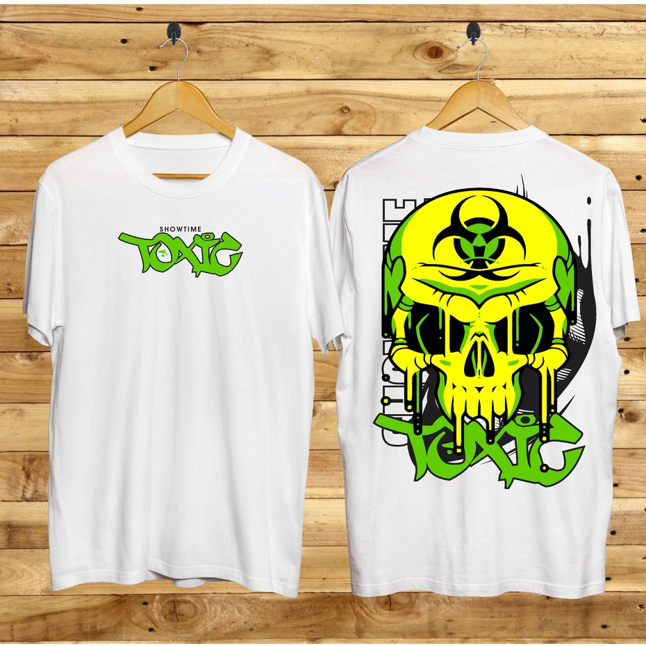 Baju Kaos Distro Tshirt Pria Wanita Boneka Keren Lengan Pendek Terbaru Toxic Cewek Cowok Motif Sablon Bergambar Samurai Dragon Cod Couple Unisex