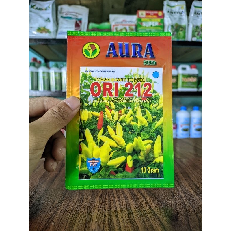 Benih Cabai Ori 212 10gr - Aura Seed | Cabe rawit Ori 212