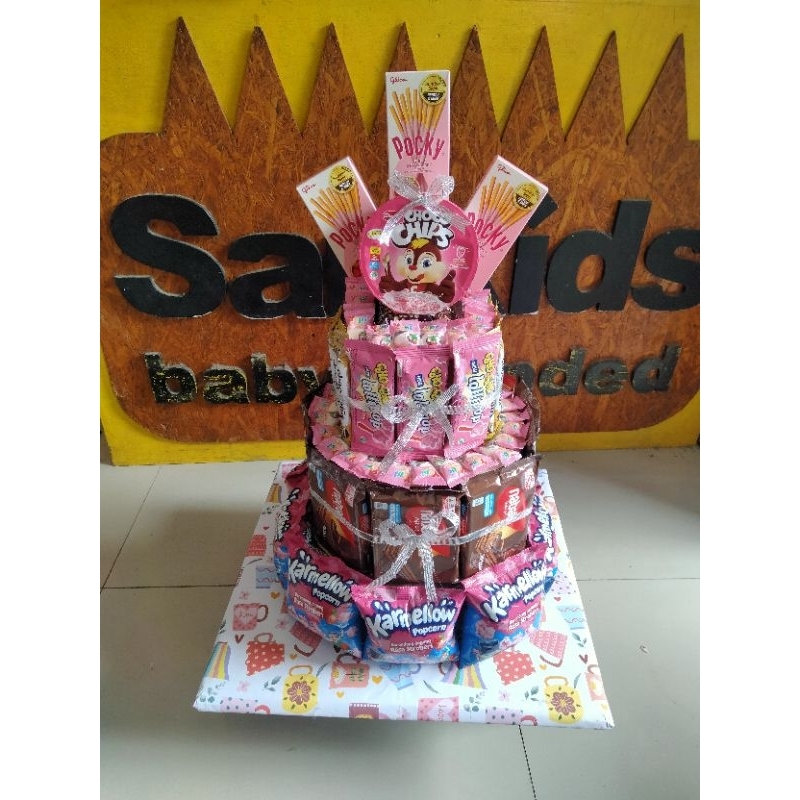 kue ulang tahun / tower cake Snack / tower Snack ulang tahun