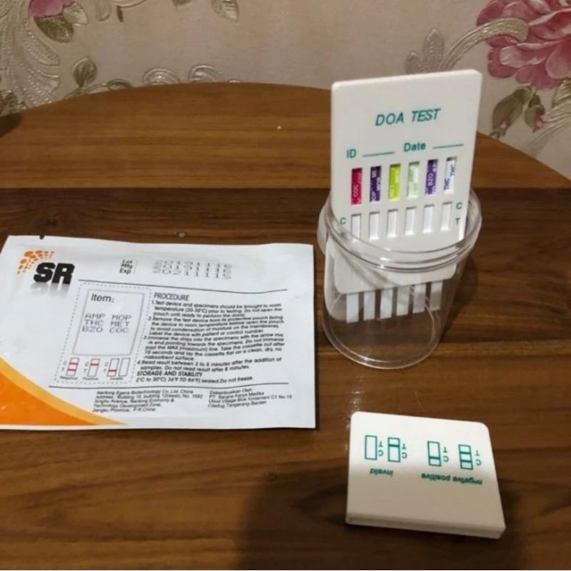 alat tes drug/narkoba-6 parameter merk SR standar reagen
