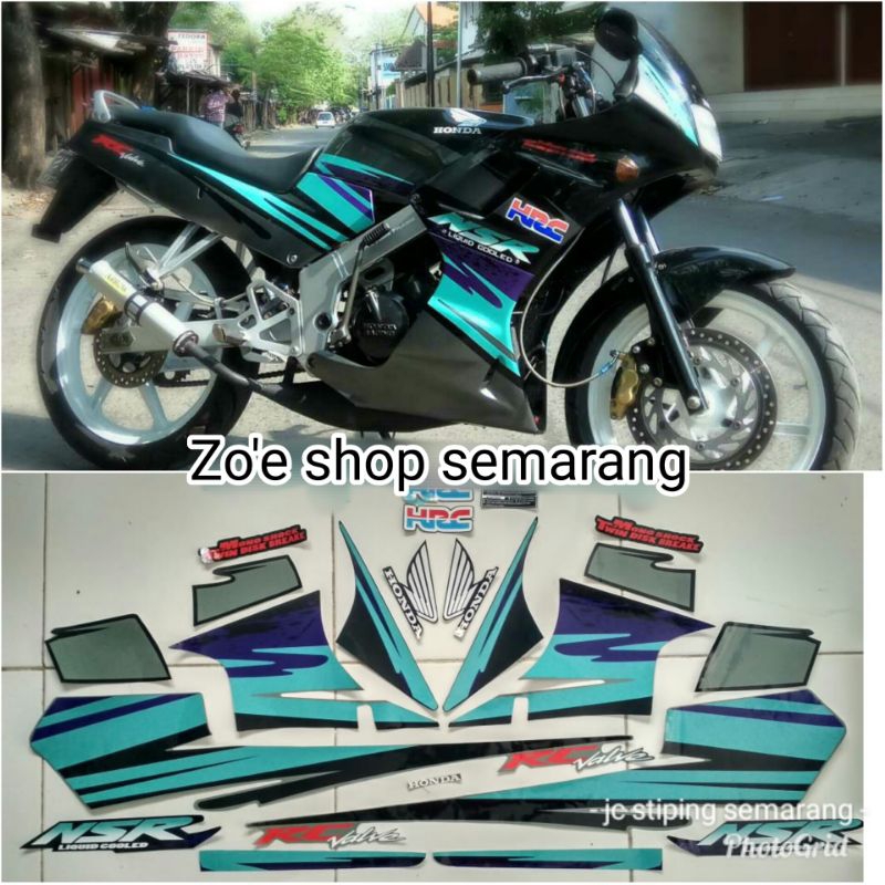 striping NSR r 150 1995 hitam abu