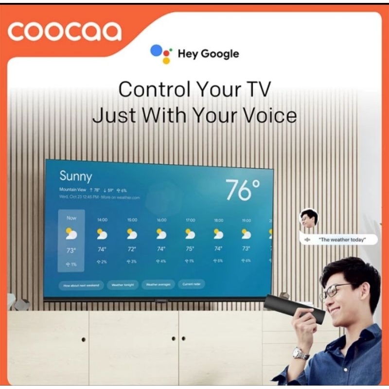 COOCAA 43Z72 Smart TV 43 Inch Google TV Digital TV Garansi Resmi