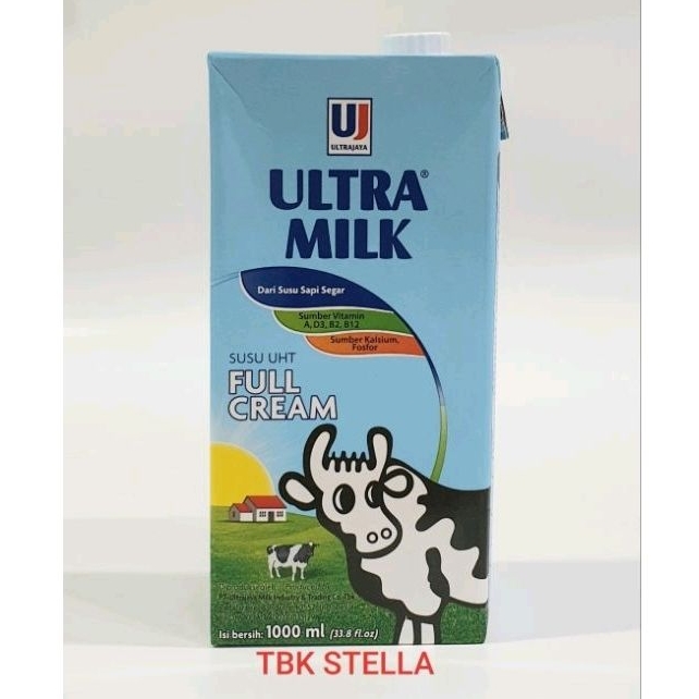 

SUSU UHT FULL CREAM ULTRA MILK 1 LITER