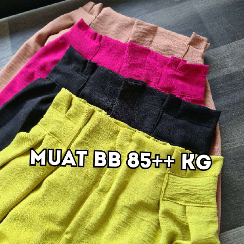 KULOT JUMBO CRINKLE AIRFLOW PREMIUM PITA / HIGHWAIST KULOT PITA AIRFLOW JUMBO / RUBY CULLOTE CRINKLE
