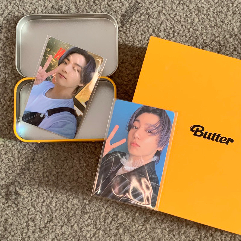bts butter pc jungkook set + pob tin case