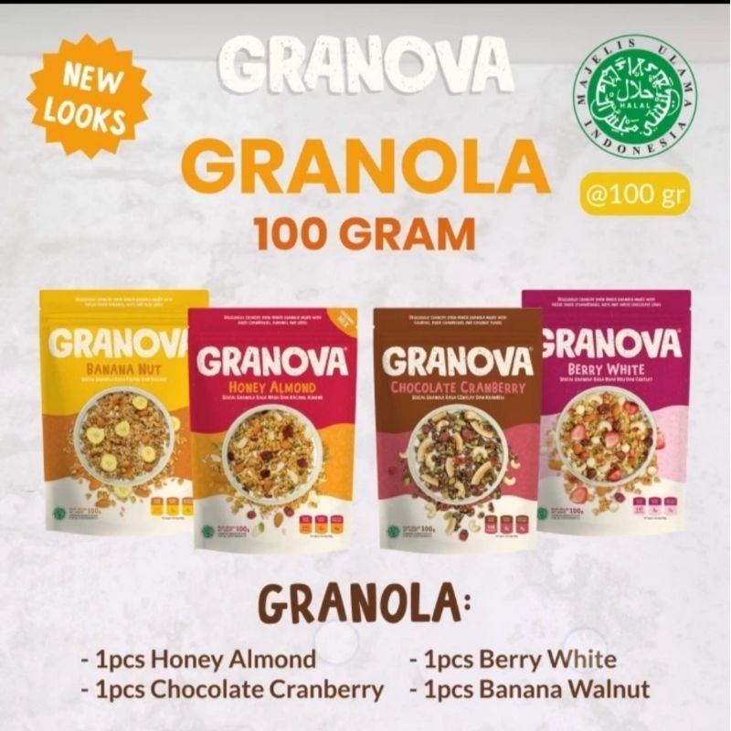 

Granola by Granova 100gr - Sereal Granola, Menu Sarapan Sehat Bergizi