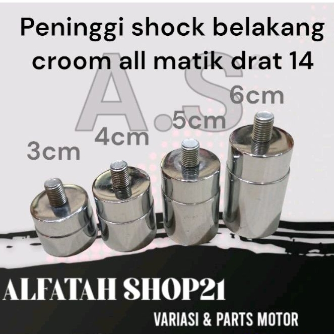 peninggi shock belakang beat mio beat street suzuki model tabung bulat besi padat