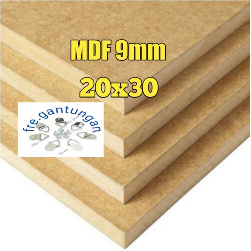 PAPAN MDF MURAH UK 20X30 TEBAL 9MM