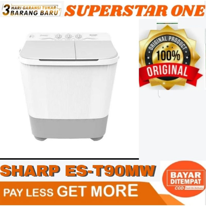 Sharp Mesin cuci ES-T90MW Sharp Mesin cuci ES-T90MW