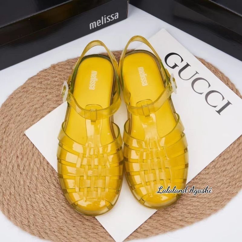 Sepatu sandal melissa possesion yellow jelly ad/sepatu jelly wanita/sandal jelly