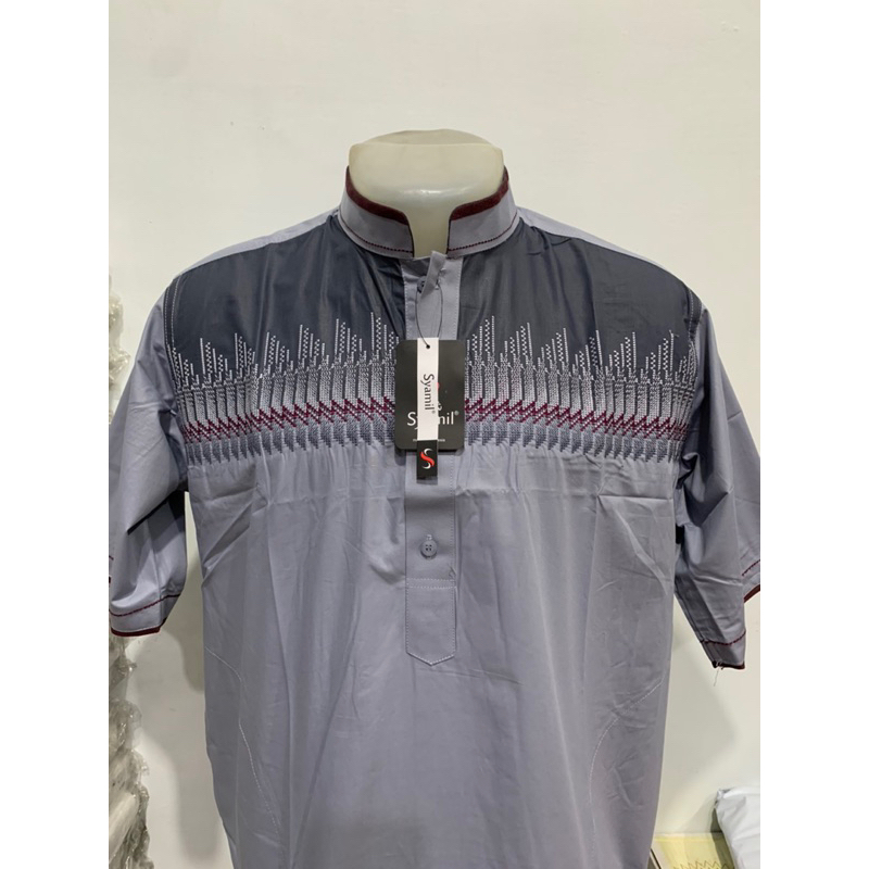 SYAMIL Busana Muslim Pria Terbaru ~ Baju Koko Syamil Kurta Dewasa Premium Syamil Lengan Pendek Katun