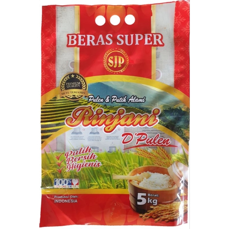 50pcs Kemasan Beras Rinjani 5kg