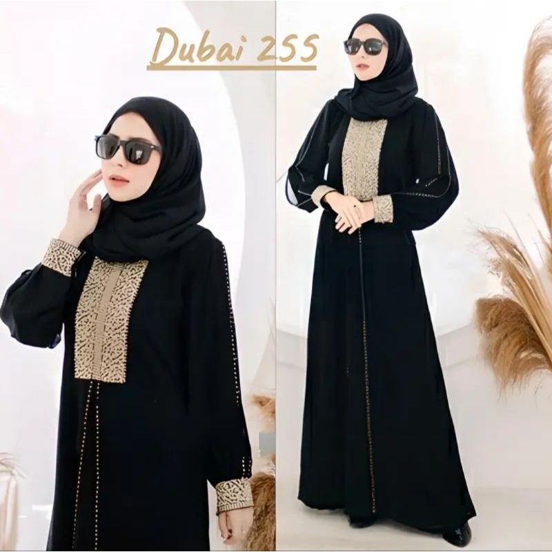 ABAYA COUPLE IBU DAN ANAK || ABAYA BORDIR ARAB SAUDI DUBAI 255 BY DEWI ABAYA || ABAYA ANAK BORDIR AR