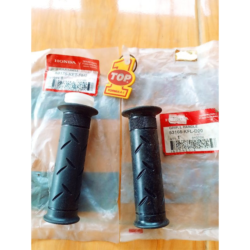 Karet Pipa Gas Hand Grip Handfad GAS KIRANA kirana 125 Supra X 125 1set Ori Honda 53175-KET-FMO