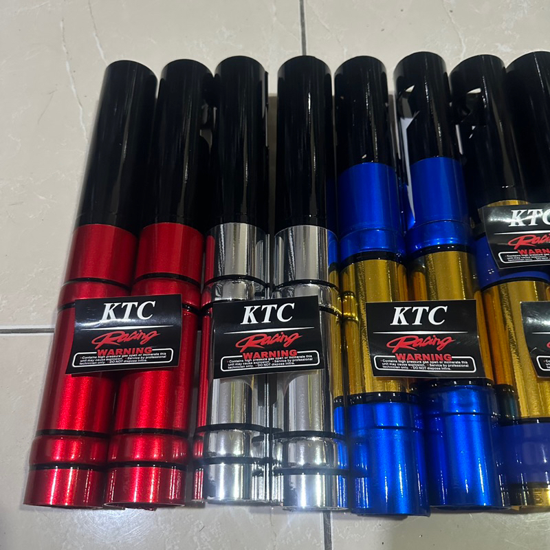 COVER TABUNG SHOCK DEPAN WARNA KTC RACING ORIGINAL MOTOR HONDA BEAT LAMA SCOOPY LAMA VARIO 110