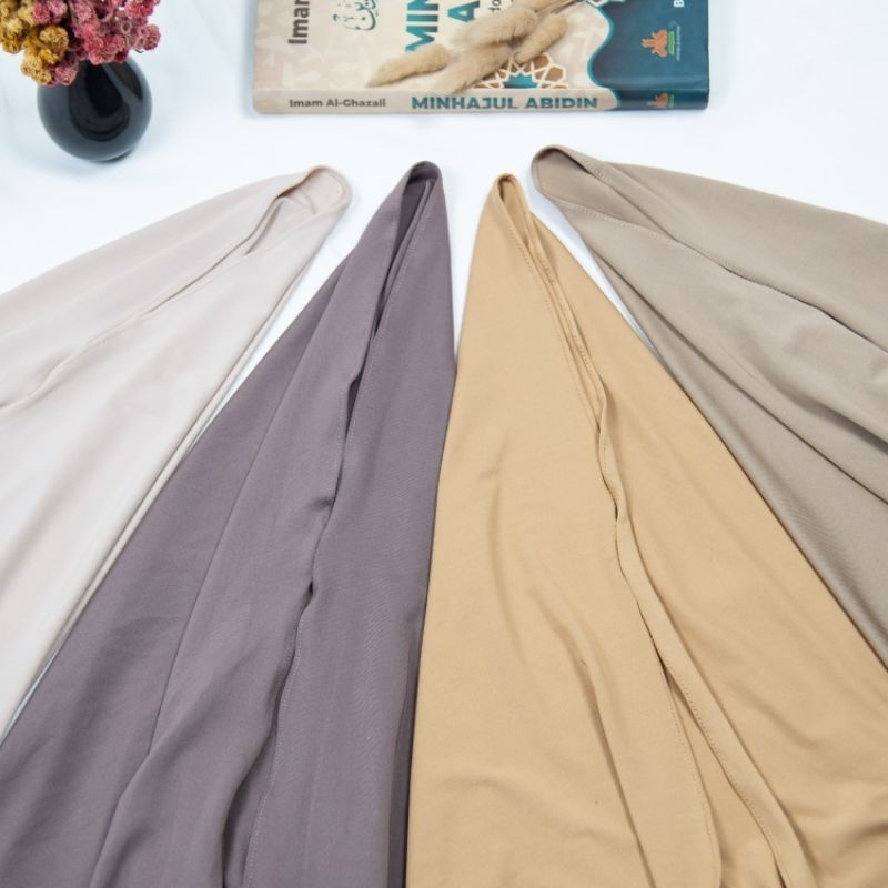 Pashmina Instan Oval Anak Jersey Umur 5 - 10 Tahun