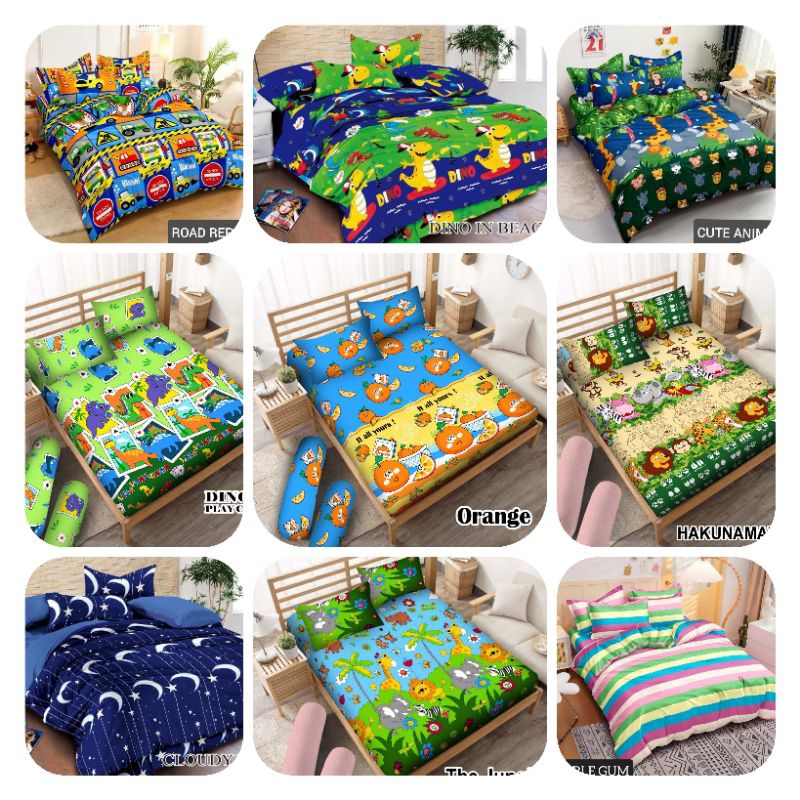 SPREI PREMIUM MURAH MOTIF KARAKTER, ANAK  UK 180,160,120( SEPREI SAJA)