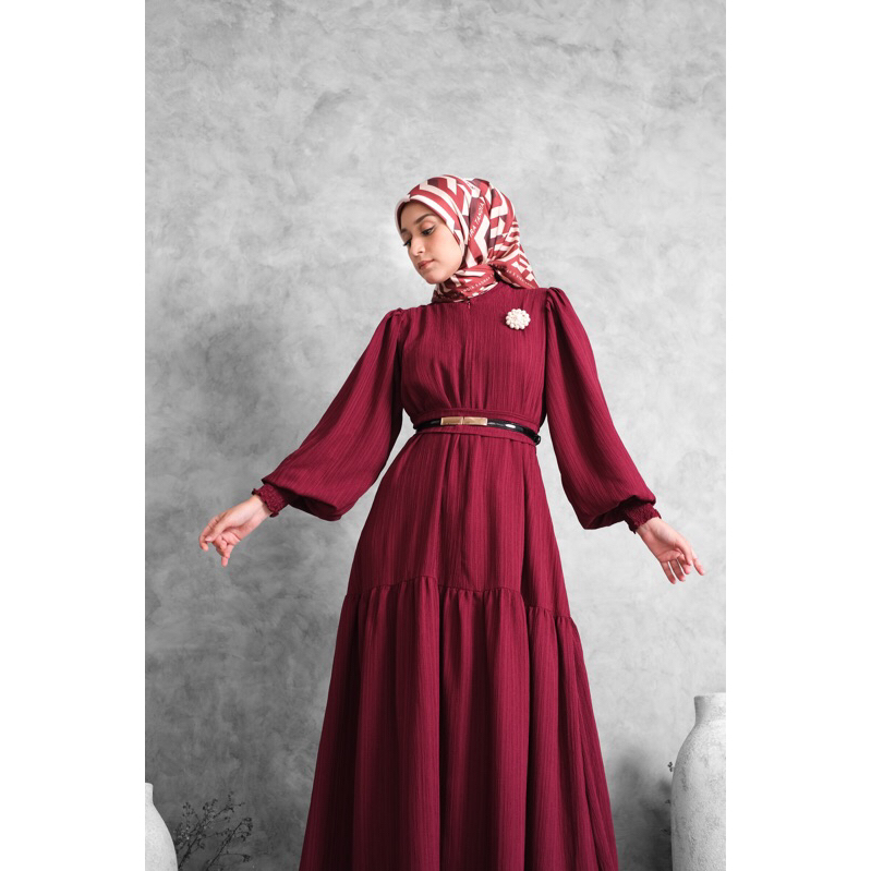 Ounadoutfit Mariyam Dress premium | dress wanita premium | dress muslimah | dress polos wanita | dress busui