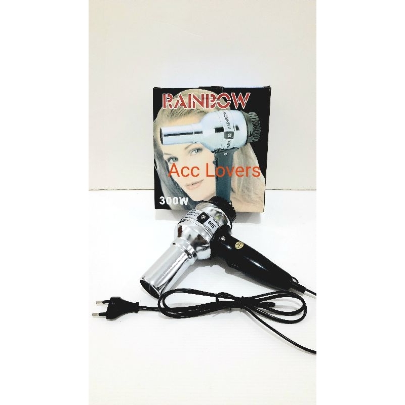 Hairdryer low watt hair dryer Original rainbow pengering rambut salon