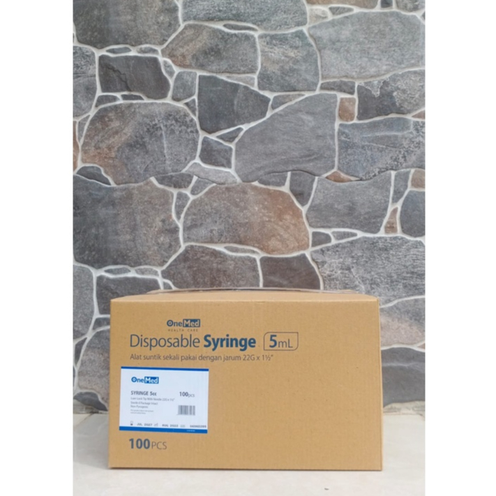 Per Box Onemed 5ml Disposable Syringe 5 ml Spuit Onemed 5cc Onemed 5 cc Disposable Syringe 5cc Spuit