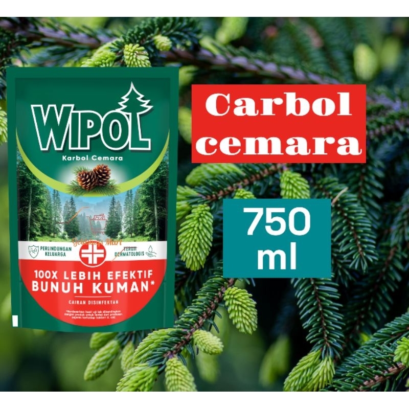 GS Wipol Karbol Wangi Cemara 750ml / carbol / pembersih lantai