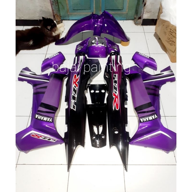 Cover Body Full Set Fizr F1zr Full Set Halus Ungu Candy Hitam Cover Body Yamaha Fizr F1zr