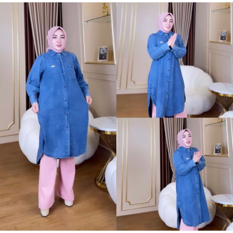 TUNIK JEANS ORI SHELLASAUKIA
