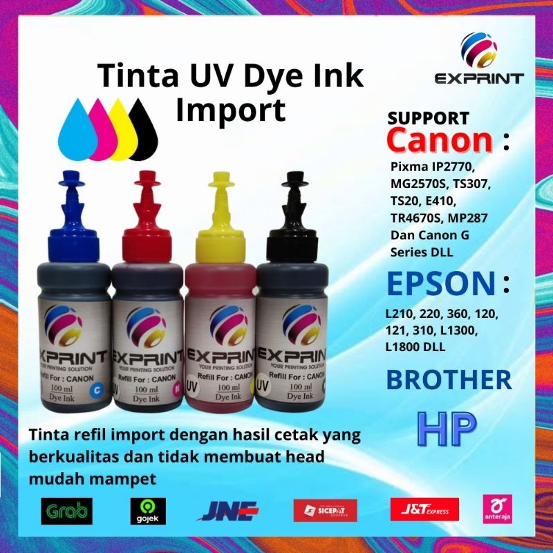 TINTA REFILL UV DYE INK 85ml For Canon /Epson /Brother