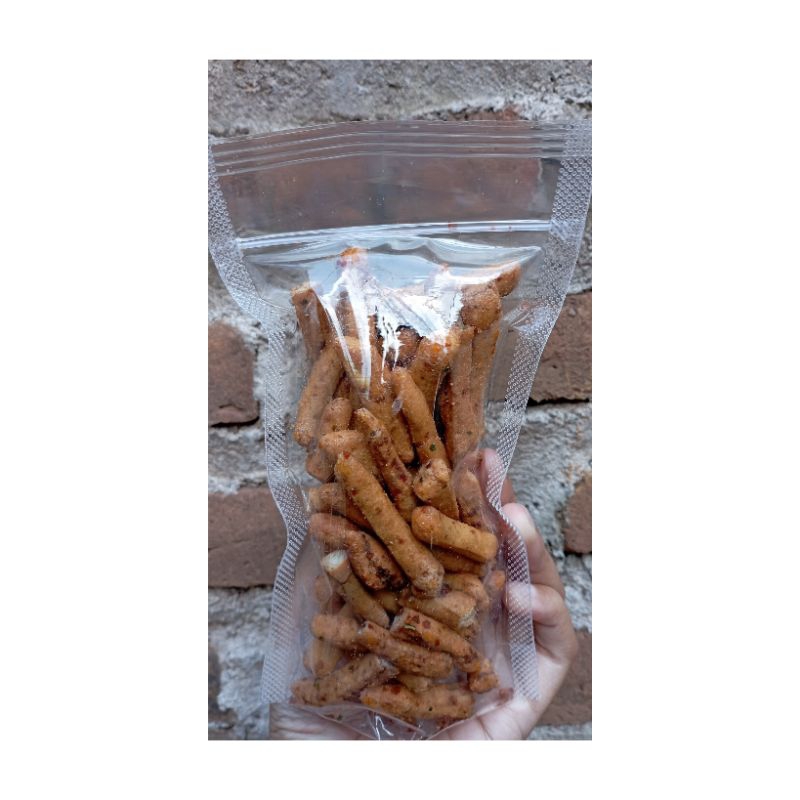 

Basreng viral pedas daun jeruk kemasan 100 gram