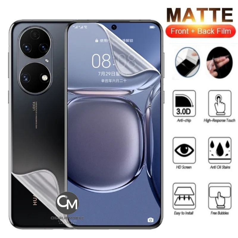 Anti gores Hydrogel matte glare screen protector jelly Huawei P20 P20 pro P30 P30 pro P40 P40 pro P5
