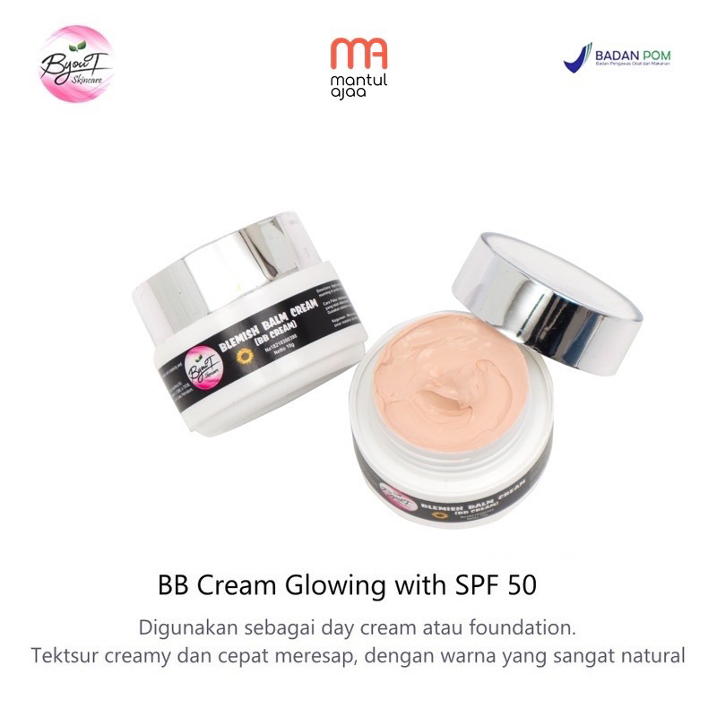 BB CREAM GLOWING WITH SPF 50 ALAS BEDAK BPOM BYOUT BY NISA