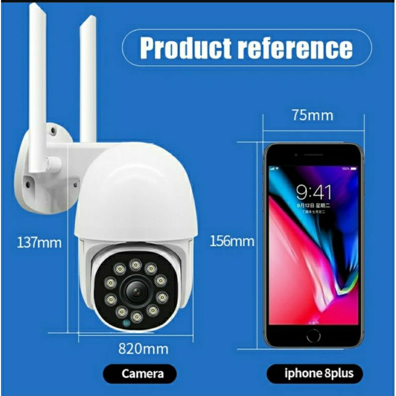 PROMO IP CAM CAMERA CCTV OUTDOOR WIRELESS WIFI 8MP HD PTZ SPEED DOME V380