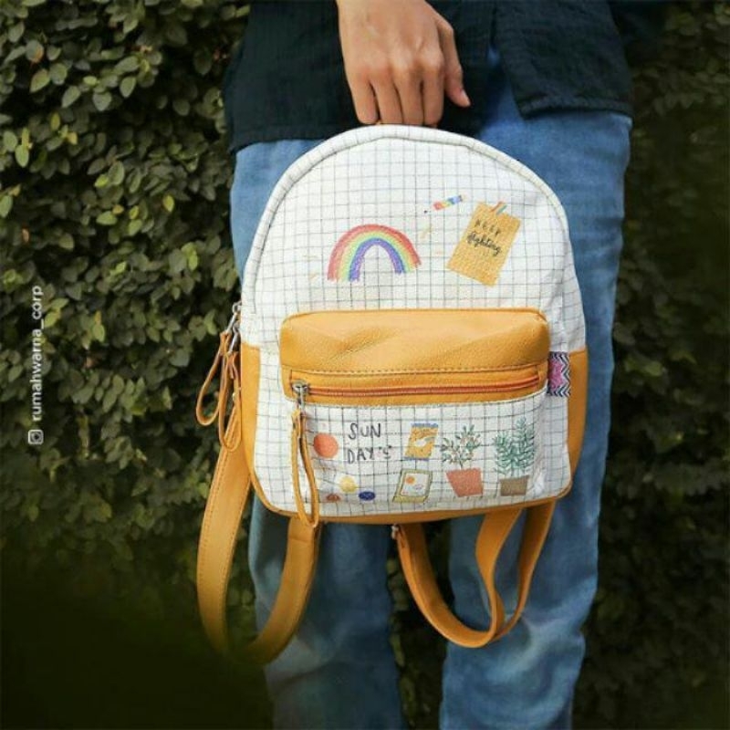 Tas Ransel Mini Dinar Rumah Warna