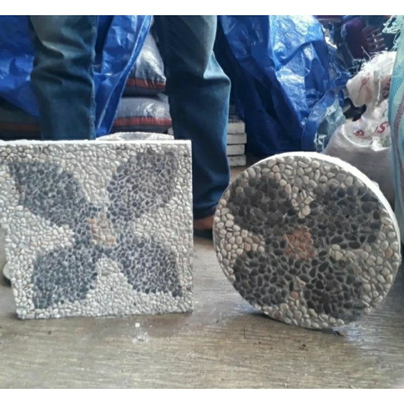 batu steping stone, batu pijak taman, dekorasi taman, taman batu