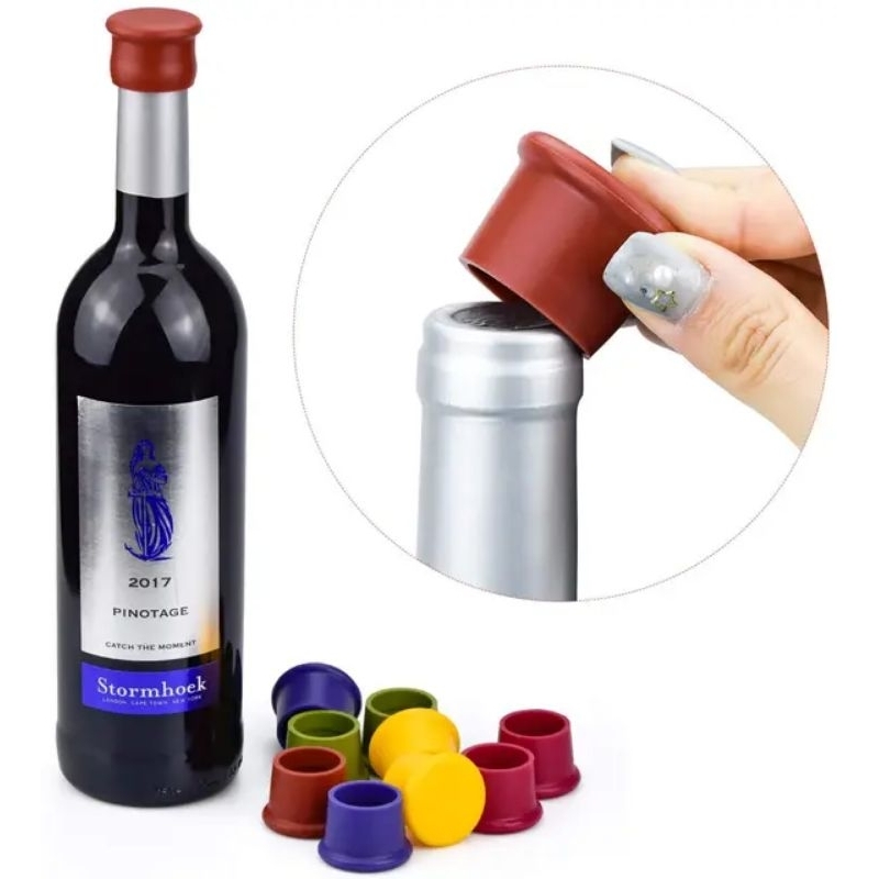 Tutup Botol Kaca Silicone Tutupan Botol Silikon Wine Saus Kecap Cup Sealer