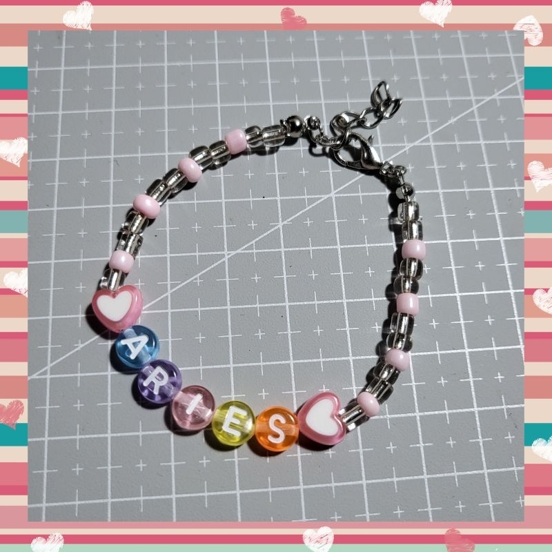 GELANG MANIK PASIR GELANG NAMA GELANG KPOP BRACELET BEADS