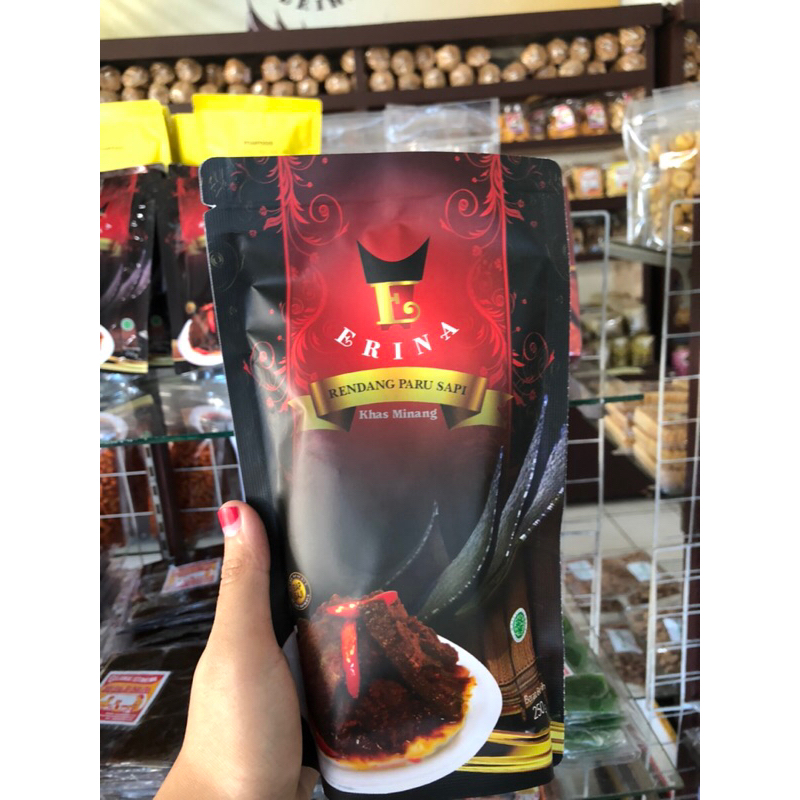 

rendang paru erina , rendang sapi tumbuk erina ,dendeng balado erina