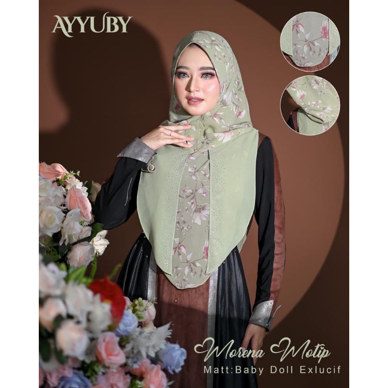 Morena motif ayyuby/Morena ayyuby/ Morena terbaru/hijab ayyuby terbaru/jilbab Hoodie/hijab Hoodie te