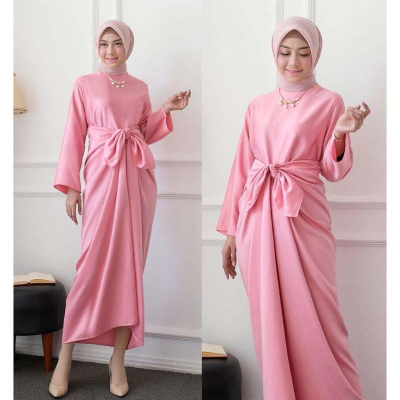 Kaftan Pesta Polos Cintami Kaftan Ikat