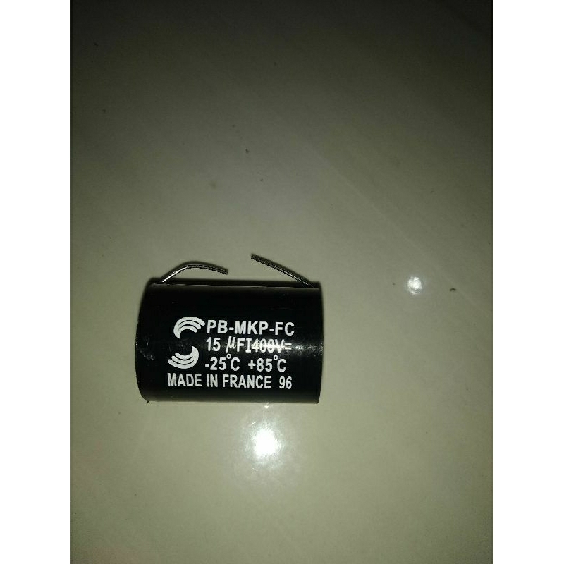 Capacitor 15uf 400V Surenbig Kapasitor MKP Solun Solen 400v 15uf Made in France ORI