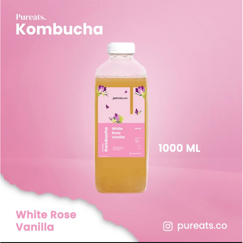 

Pure Kombucha 1Lt - White Rose Vanilla