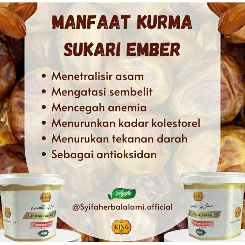 

kurma sukkari ember al qassim 800 gram