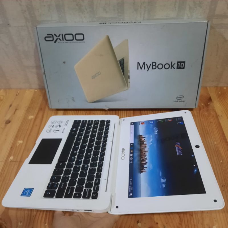 Laptop Axioo Mybook 10 intel Celeron N3350 Windows 10 Seri Baru Super Slim ringan enteng