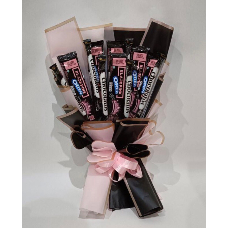 

Buket snack oreo black pink murah surabaya