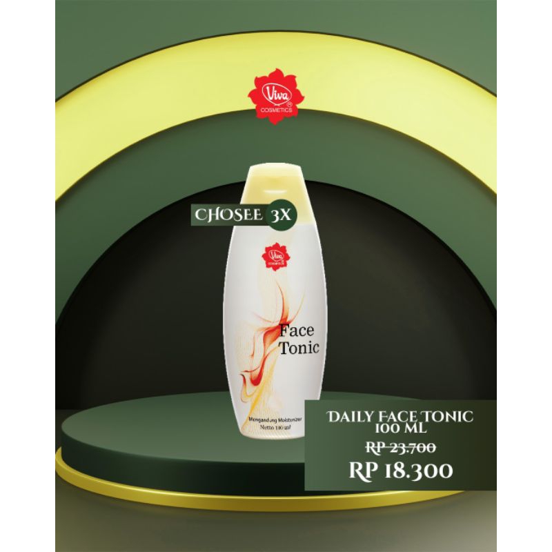 Paket 3 Viva Face Tonic 100ml