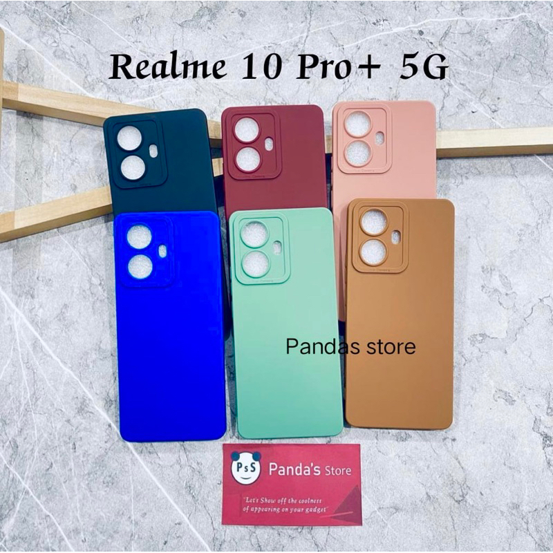 Softcase Pro Camera Realme 10 Pro+ Plus Candy Case Full Color 3D Silikon TPU