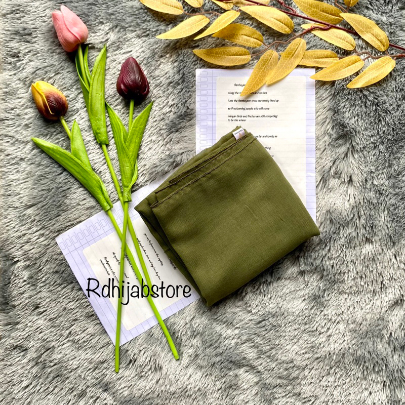 hijab segiempat paris / catton paris old | red rose | azara | varisha-Army